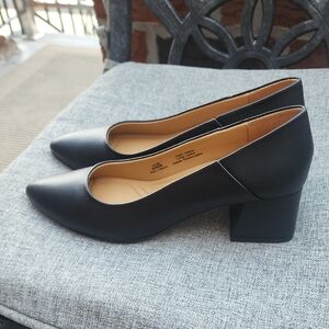 Nisolo Black Block Heel Pumps
